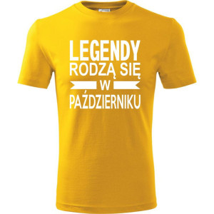 Męska koszulka - Legendy rodzą się w październiku