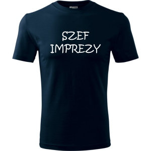 Męska koszulka - Szef imprezy