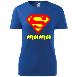 Damska koszulka taliowana - Super Mama