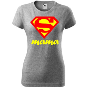 Damska koszulka taliowana - Super Mama
