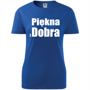 Damska koszulka taliowana - Piękna i dobra