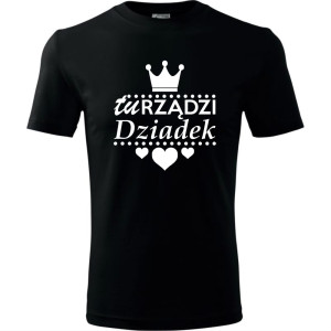 Męska koszulka - Tu rządzi dziadek