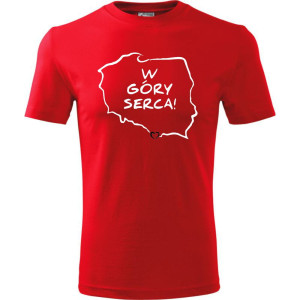 Męska koszulka Turystyczna - W góry serca