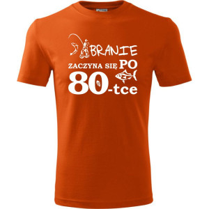 Męska koszulka - branie zaczyna się po 80 ryba