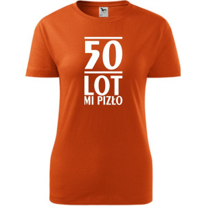 Damska koszulka - 50 lot mi pizło