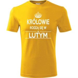 Męska koszulka - Królowie rodzą się w lutym 02