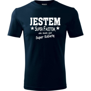 Męska koszulka - Jestem super facetem