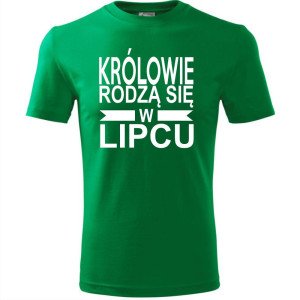 Męska koszulka - Królowie rodzą się w lipcu 01