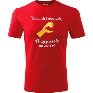 Męska koszulka - Dziadek i wnuczek, przyjaciele na zawsze