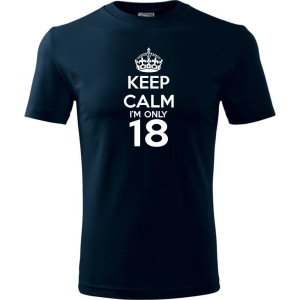 Męska koszulka - keep calm i'm only 18
