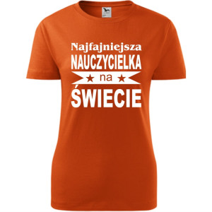 Damska koszulka - Najfajniejsza nauczycielka