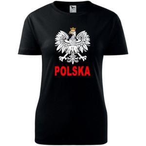 Damska koszulka taliowana - Polska 03