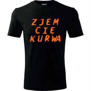 Męska koszulka - Zjem Cię kurwa