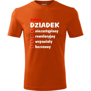 Męska koszulka - Zalety dziadka, prezent na urodziny i na dzień dziadka