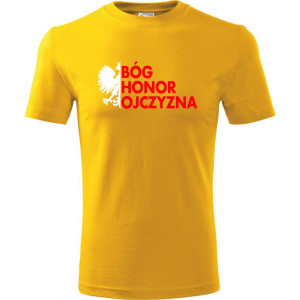 Męska koszulka - Bóg Honor Ojczyzna