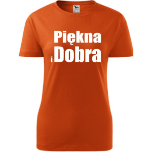 Damska koszulka taliowana - Piękna i dobra