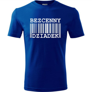 Męska koszulka - Bezcenny dziadek. Prezent na urodziny i dzień dziadka