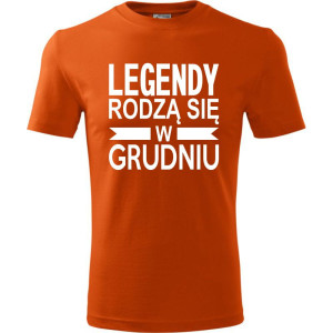 Męska koszulka - Legendy rodzą się w grudniu