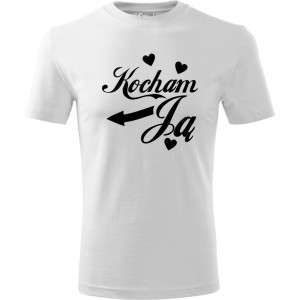 męska koszulka - kocham ją