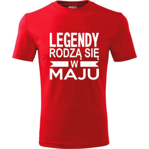 Męska koszulka - Legendy rodzą się w maju