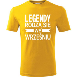 Męska koszulka - Legendy rodzą się we wrześniu