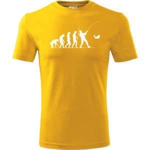 Męska koszulka dla Wędkarza - Ewolucja wędkarz - prezent najnowsza wersja t-shirt