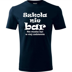 Dziecięca koszulka - szkoła nie bar