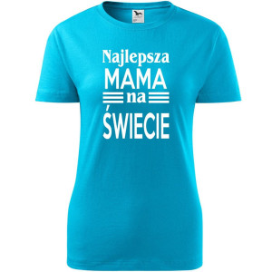 Damska koszulka taliowana - najlepsza mama na świecie