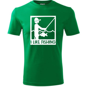 Męska koszulka - I like fishing