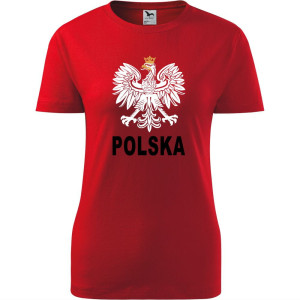 Damska koszulka taliowana - Polska 03