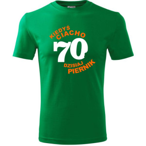 Męska koszulka - kiedyś ciacho 70 dzisiaj piernik