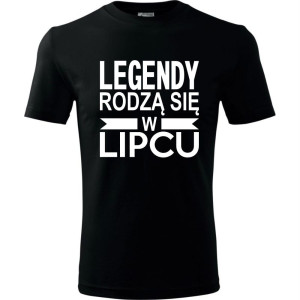 Męska koszulka - Legendy rodzą się w lipcu