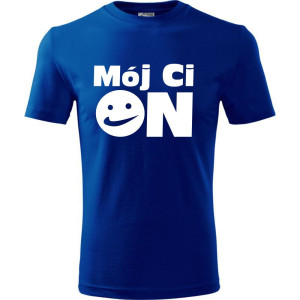 Męska koszulka - Mój ci on t-shirt dla niego na prezent promocja cena
