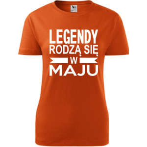 Damska koszulka taliowana - Legendy rodzą się w maju