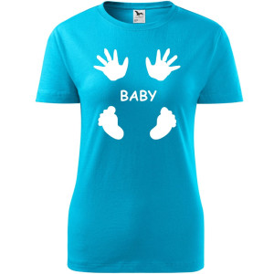 Damska koszulka taliowana - Baby