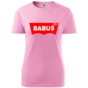 Damska koszulka - Babuś dla babci prezent XS-XXL