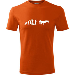 Męska koszulka - Bilard 01, snooker - t-shirt ewolucja prezent