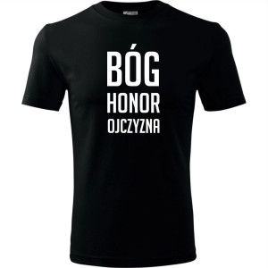 Męska koszulka - Bóg Honor Ojczyzna 3