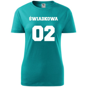 Damska koszulka taliowana - Team młodej Świadkowa