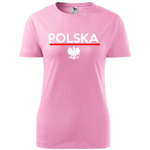 Damska koszulka taliowana - Polska 01