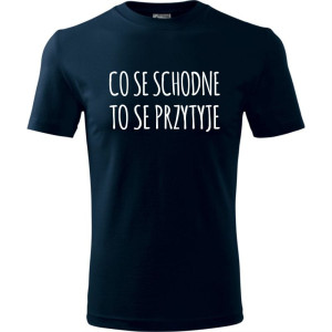 Męska koszulka - Co se schodne to se przytyje