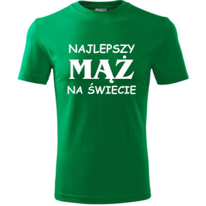 Męska koszulka - Najlepszy mąż na świecie. Prezent dla niego do S-4XL
