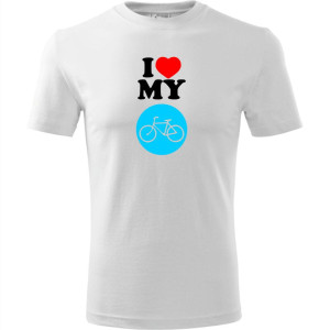 Męska koszulka dla Rowerzysty - I love my bike 03