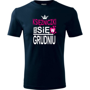 Dziecięca koszulka - Księżniczki rodzą się w grudniu