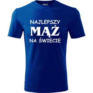 Męska koszulka - Najlepszy mąż na świecie. Prezent dla niego do S-4XL