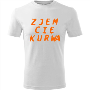 Męska koszulka - Zjem Cię kurwa
