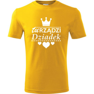 Męska koszulka - Tu rządzi dziadek