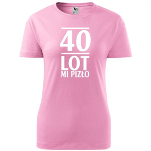 Damska koszulka taliowana - 40 lot mi pizło