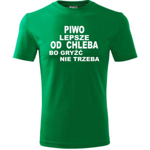 Męska koszulka - Piwo lepsze od chleba