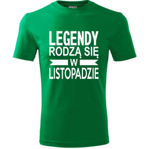 Męska koszulka - Legendy rodzą się w listopadzie